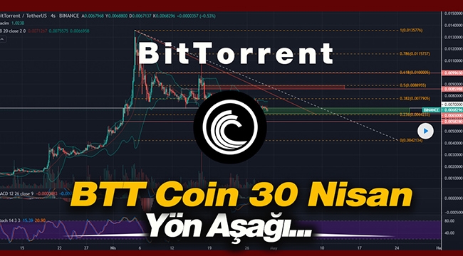 BTTUSDT aşağı saldı! BitTorrent (BTT) coin 30 Nisan son durum...