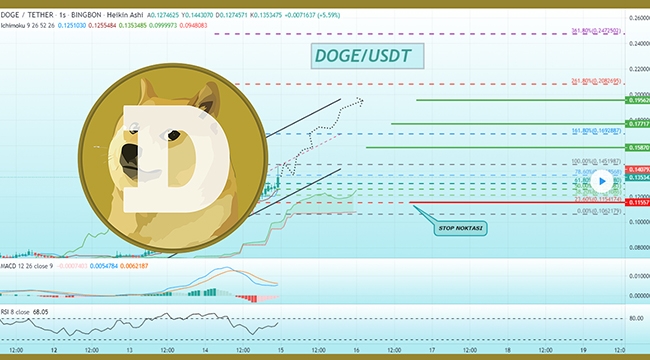 Dogecoin yüzde 67 ile sert yükseldi! Doge uçuşa geçti...