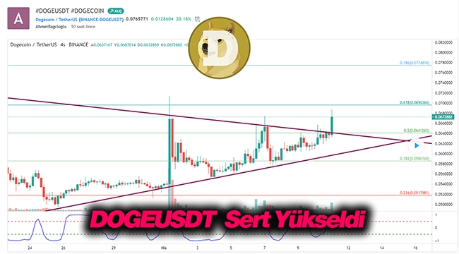 DOGEUSDT %30 değer kazandı! Dogecoin 11 Nisan grafik analizi, yükseliş ne kadar sürecek?