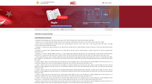 Resmi Gazete'de 10 Nisan tarihinde alınan hangi önemli kararlar yürürlüğe girdi?