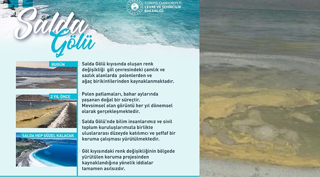 Son Dakika: Bakanlıktan Salda Gölü açıklaması