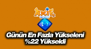 Axie Infinity (AXS) sert yükselişte! %22 ile AXS coin günün en fazla yükselen coini oldu...