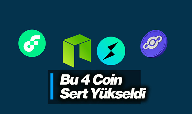 Bu 4 coin sert yükseldi! NEO, RUNE, FLOW ve HNT coin yüzde 25 üzerinde değerlendi