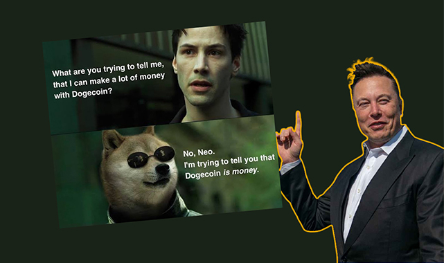 Elon Musk, Matrix efsanesiyle Dogecoin paylaşımı yaptı! Yükseliş yine sınırlı kaldı....