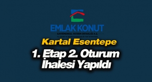 Emlak Konut GYO, İstanbul'da Kartal Esentepe 1. Etap ihalesi 2'nci oturumda teklifleri aldı