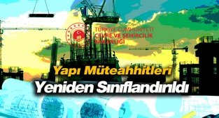 Yapı Müteahhitlerinin Sınıflandırılmasına dair yeni değişiklik