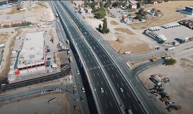 Ankara-Kahramankazan Yolu üzerinde 3 yeni köprülü kavşak hizmete girdi