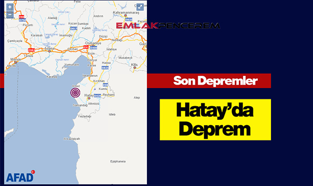 Son Depremler: Hatay'da sabaha karşı 3.9 şiddetinde korkutan deprem