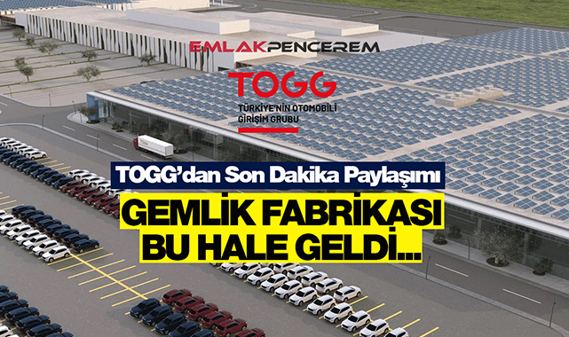 TOGG Gemlik fabrikası bu hale geldi