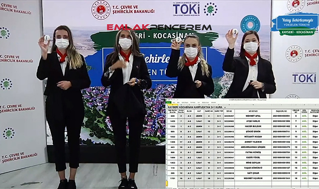 TOKİ Kayseri Kocasinan Karpuzatan 64 konut kura çekilişi videosu ile sonuçları isim listesi belli oldu