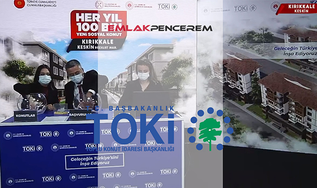 TOKİ Kırıkkale Keskin 124 dairelik 2+1 ve 3+1 konut belirleme kura sonuçları