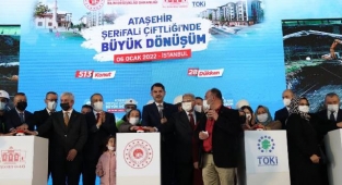 Ataşehir İmar İskan Blokları Temelleri Atıldı! Bakan Kurum,