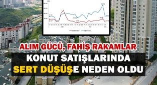 Alım gücündeki düşüş konut satış rakamlarına çok sert yansıdı