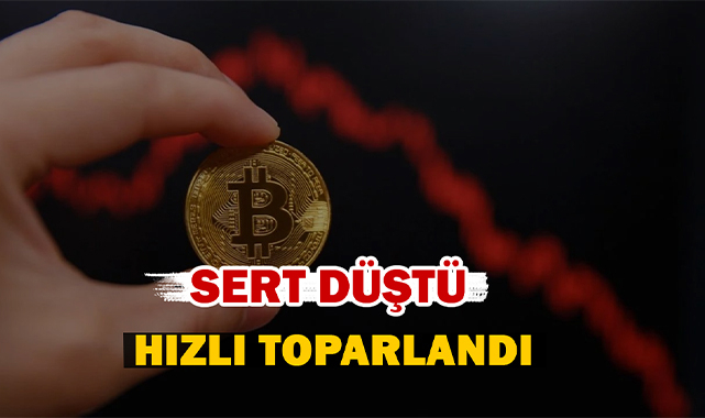 Bitcoin (BTC) yönünü aşağı çok sert kırdı ama...! BTCUSDT hızlı toparladı...