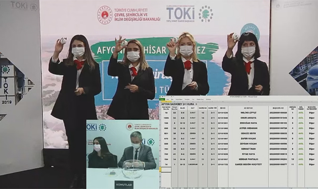 TOKİ Afyonkarahisar Merkez 2+1 konut kura çekilişi sonuçları