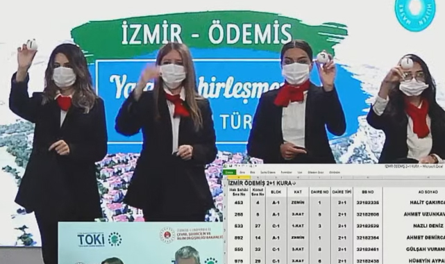 TOKİ İzmir Ödemiş 74 konut kura çekilişi sonuçları isim listesi, sorgulama ekranı!