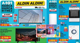 31 Mart A101 aktüel ürünleri kataloğu çıldırttı! Tv, Cep Telefonu, Elektrikli Bisiklet, Turbo Fırın, Çamaşır Makinası ve çok daha fazlası A101 çok çılgın indiriminde