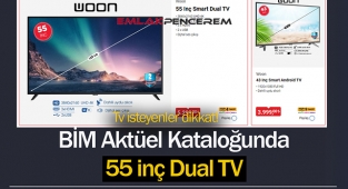 BİM'de sıvı yağ indirimi yok ama 55 Inç Smart Dual TV satışı 5299 TL'den başlıyor...