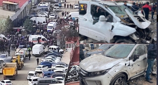 Diyarbakır'da bir sanayi sitesinde şiddetli patlama! Çok sayıda yaralı var... Olay yerinden ilk görüntüler...