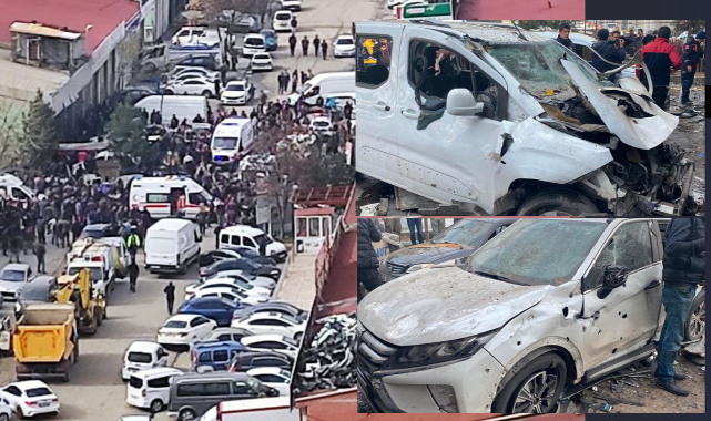 Diyarbakır'da bir sanayi sitesinde şiddetli patlama! Çok sayıda yaralı var... Olay yerinden ilk görüntüler...