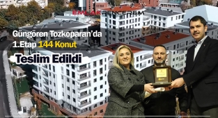 Güngören Tozkoparan'da 141 dairelik dönüşüm projesinde anahtarlar sahiplerine teslim edildi