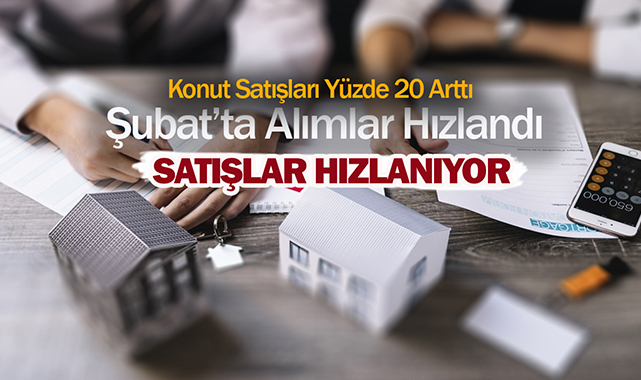 Konut satışları geçen yıla göre yüzde 20 arttı! Şubat 2022'de konut satışları hızlandı...