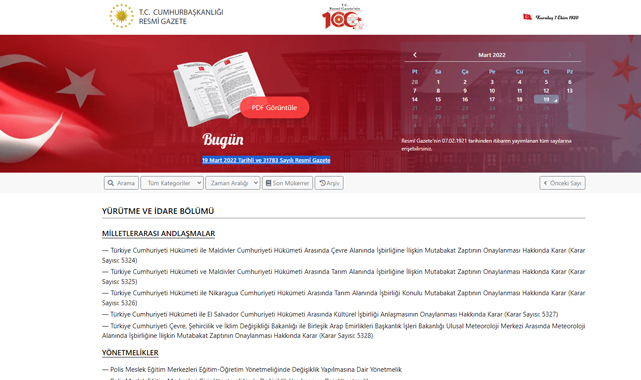 Resmi Gazete 19 Mart tarihli kritik kararları arasında neler var?