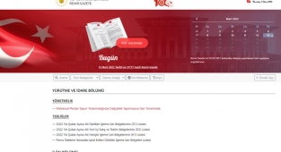Resmi Gazete'de 13 Mart 2022 tarihli kararlar yayımlandı