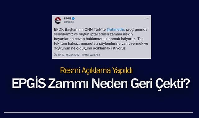 Son Dakika: EPGİS açıkladı! Suç duyurusunda bulunulsun...