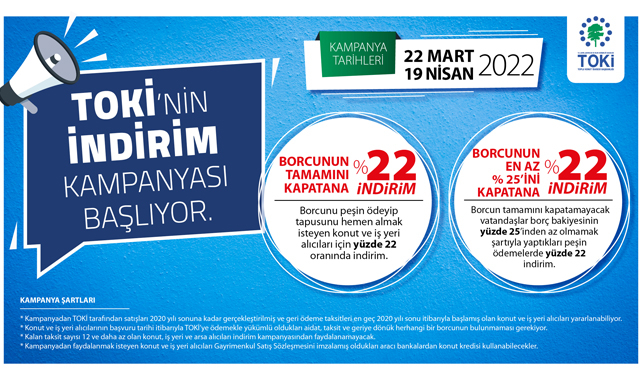 Son Dakika: TOKİ'den yüzde 22 indirim açıklaması