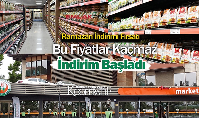 Tarım Kredi Kooperatifi marketlerinde indirim fırtınası başladı! Kredi marketlerde bu Ramazan Gıda, sebze, meyve yok yok...