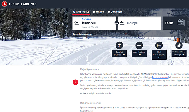 THY'de kar iptalleri başladı! THY İstanbul'da hangi seferleri iptal etti?