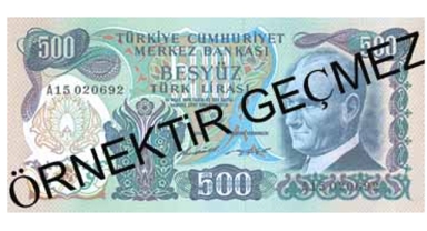 500 TL banknot Türkiye'de daha önce hiç basıldı mı? 500 Lira hangi tarihlerde teadüle çıkarıldı?
