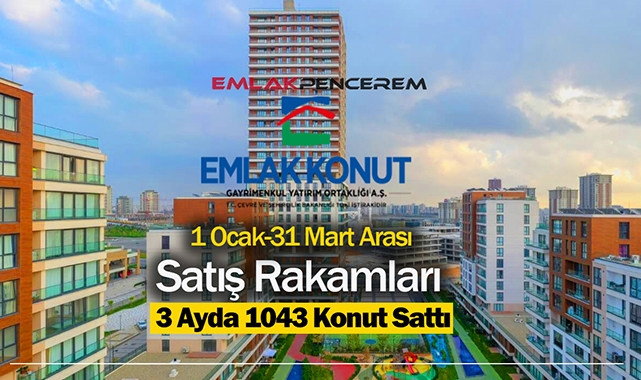 Emlak Konut GYO 3 ayda 1043 konut sattı! Yabancıya 67 konut satıldı...