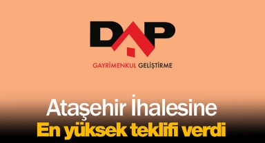 DAP Gayrimenkul Geliştirme, Emlak Konut Ataşehir arsa ihalesine en yüksek teklifi verdi