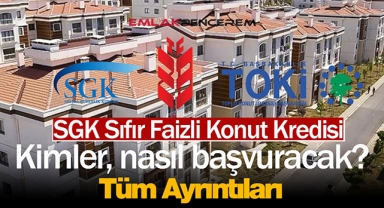 Sosyal Güvenlik Kurumu (SGK) Faizsiz Konut Kredisi! Ziraat Bankası 240 Bin TL ve üstü için SGK sıfır faizli konut kredisi fırsatı...