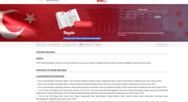 4 Haziran 2022 Resmi Gazete kararları yayımlandı