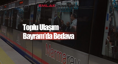 Bayramda ücretsiz toplu taşıma
