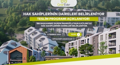 KİPTAŞ İzmit Çınar Evler hak sahipleri belli oluyor