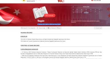 Resmi Gazete (7 Temmuz 2022) hangi kararlar yürürlüğe girdi?