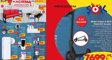 ŞOK aktüel ürünler kataloğu 27 Temmuz uygun fiyatlar! Elektrikli Scooter fırsatı ŞOK aktüel ürünleri arasında