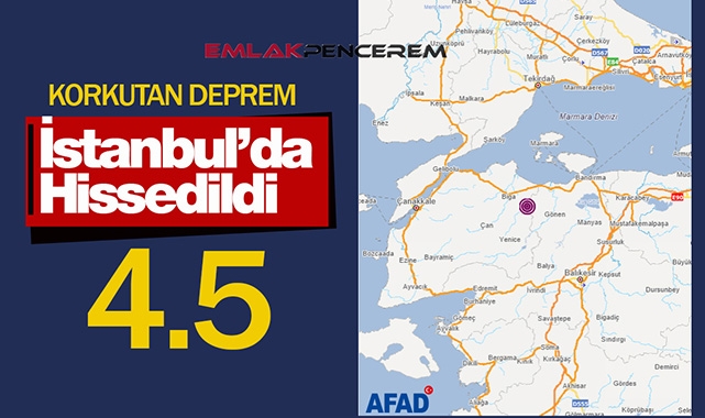 Son Depremler: Balıkesir'de korkutan deprem! İstanbul'da pek çok ilçede hissedildi