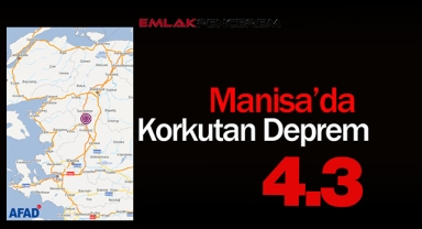 Son depremler: Manisa'da 4.3 büyüklüğünde korkutan deprem