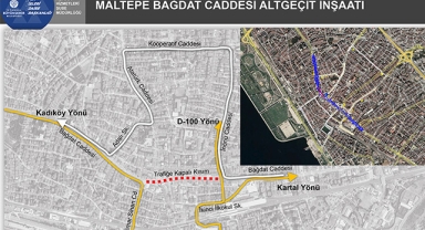 Bağdat Caddesi trafiğe kapatıldı! İBB 120 gün sürecek meydan ve alt geçit çalışmasını başlattı