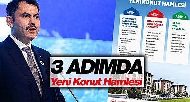 Bakan Kurum'dan 3 adımda