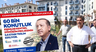 Esenler Kentsel Dönüşüm Projesi'nin ilk etabı hak sahiplerine teslim ediliyor