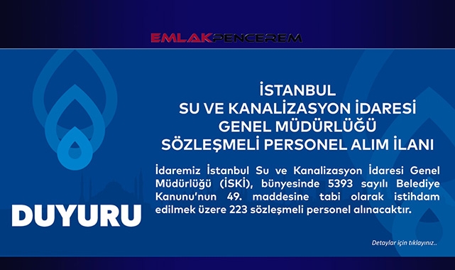 İSKİ 223 sözleşmeli personel alımı için ilan açtı