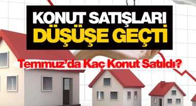 Konut satışları Temmuz'da düşüşe geçti! Yabancıya yapılan konut satışı düştü...