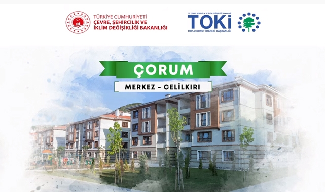 TOKİ Çorum Celilkırı 1444 başvuru alan 2+1 ve 3+1 evlerin kura çekilişi sonuçları belli oldu