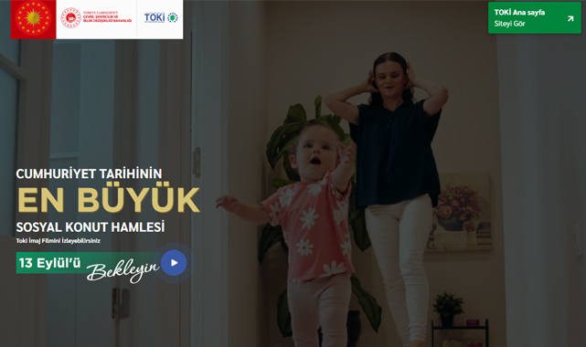 2022 TOKİ sosyal konut kampanyası için web sitesini düzenledi!